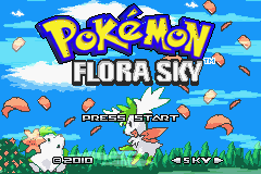 Pokemon Flora Sky Title Screen